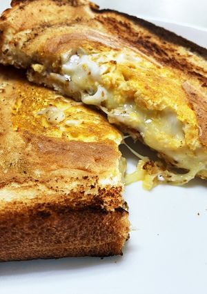 チーズエッグトースト-レシピのメイン写真