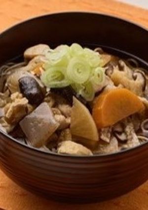 低糖質 大豆麺でけんちんそば 糖質減-レシピのメイン写真