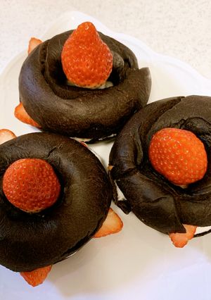 【バレンタイン】米粉❤️チョコベーグル-レシピのメイン写真