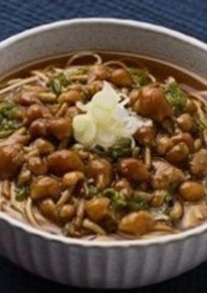 低糖質 大豆麺のなめこもずくそば-レシピのメイン写真