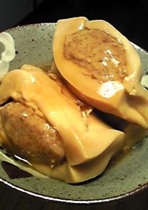 ★豚挽肉を高野豆腐ではさんだ煮物★-レシピのメイン写真