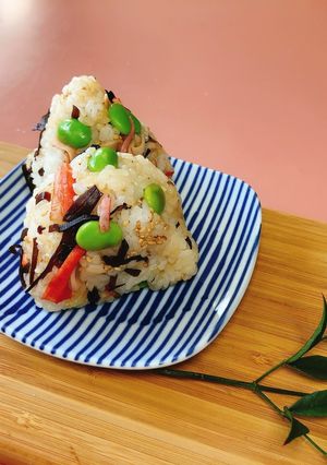 【朝食】カラフル彩りおにぎり-レシピのメイン写真