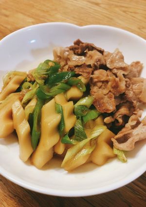 ちくわぶと豚肉の炒め煮-レシピのメイン写真