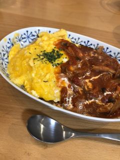レンジで簡単☆オムハヤシ-レシピのメイン写真