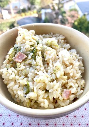 カルボナーラ風、炊き込みご飯-レシピのメイン写真