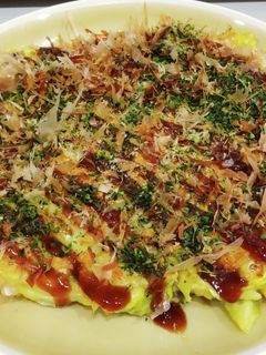 【簡単手抜き版】豆腐で作るお好み焼き-レシピのメイン写真