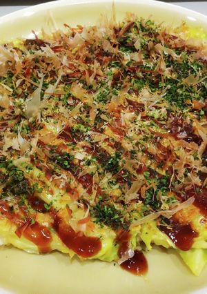 【簡単手抜き版】豆腐で作るお好み焼き-レシピのメイン写真