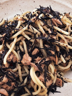 ゆかり風味のツナひじきスパゲッティ-レシピのメイン写真