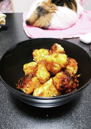【大皿おかず】ふわふわ鶏団子の麻婆絡め-レシピのメイン写真