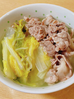 簡単☆豚肉と白菜の白だし煮-レシピのメイン写真
