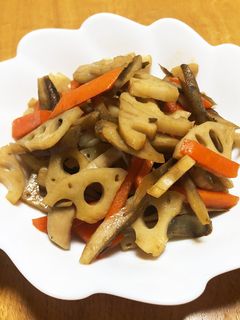 きんぴらごぼうwithレンコン-レシピのメイン写真