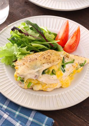 むね肉のほうれん草チーズ挟み焼き-レシピのメイン写真