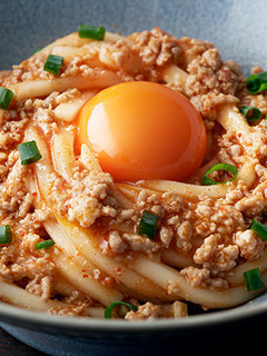コク旨!キムマヨそぼろ釜玉うどん-レシピのメイン写真