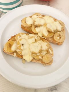 焼きバナナチーズトースト-レシピのメイン写真