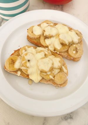 焼きバナナチーズトースト-レシピのメイン写真