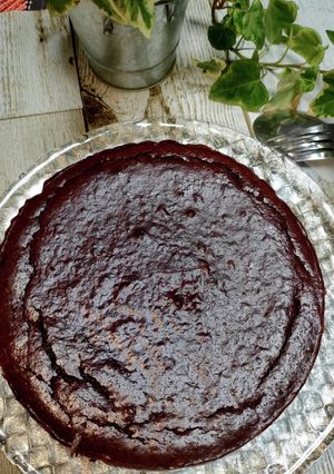 まぜて焼くだけ　チョコレートチーズケーキ-レシピのメイン写真