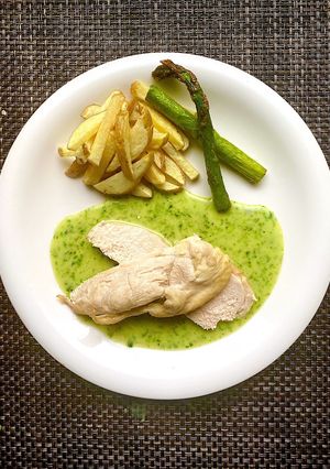 鶏胸肉　ほうれん草チーズソース-レシピのメイン写真