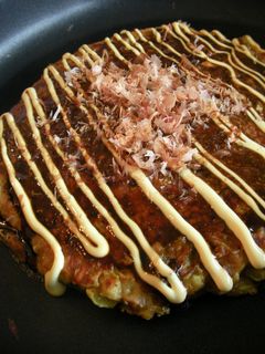 残ったカレーで☆もっちりカレーお好み焼き-レシピのメイン写真