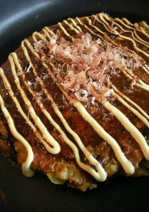 残ったカレーで☆もっちりカレーお好み焼き-レシピのメイン写真