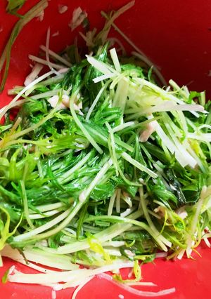 水菜とツナを混ぜただけ-レシピのメイン写真