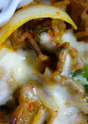 とろ～りアツアツ♪豚キムチのチーズ焼き-レシピのメイン写真