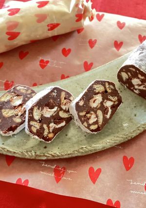 ラム酒香るチョコサラミ　-レシピのメイン写真