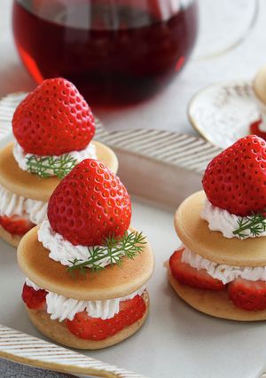 こめココパンケーキでミニショートケーキ風-レシピのメイン写真
