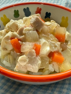 マグロと豆腐のあんかけ丼-レシピのメイン写真