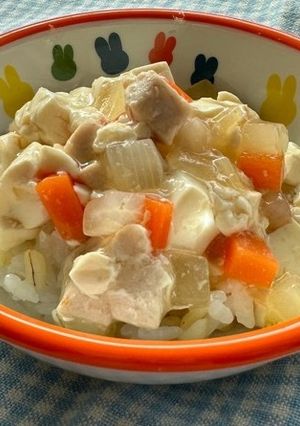 マグロと豆腐のあんかけ丼-レシピのメイン写真