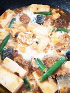 サバ味噌煮缶と豆腐の卵とじ-レシピのメイン写真