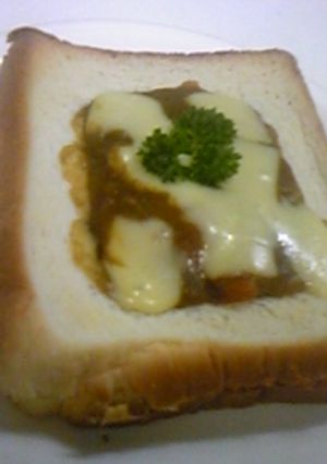 食パンでバスケット☆残ったカレー使用☆-レシピのメイン写真