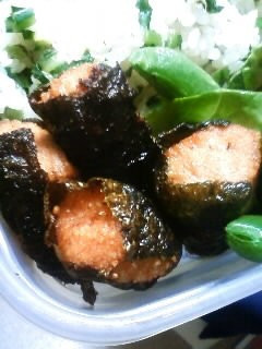 お弁当に!鶏の海苔巻き揚げ-レシピのメイン写真