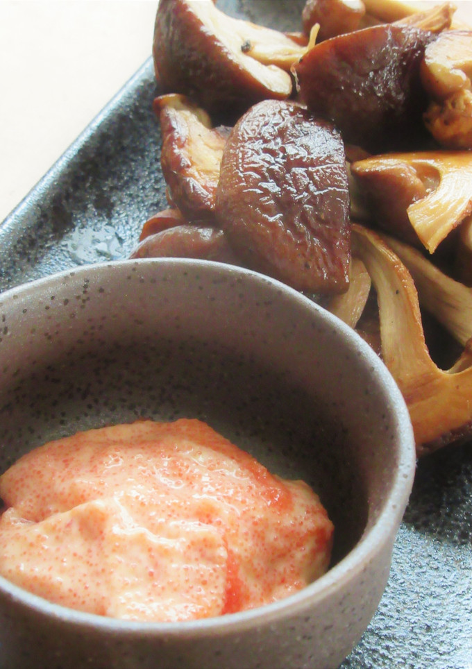 【 焼き椎茸　明太マヨネーズ 】-レシピのメイン写真