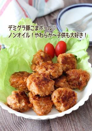 デミグラ豚こまボール-レシピのメイン写真