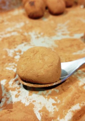 ボウル１つでお豆腐チョコトリュフ♪　-レシピのメイン写真