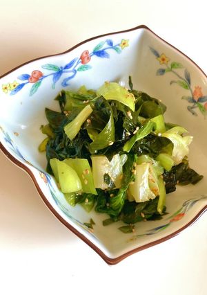 【５分で作る】青梗菜とわかめのナムル-レシピのメイン写真