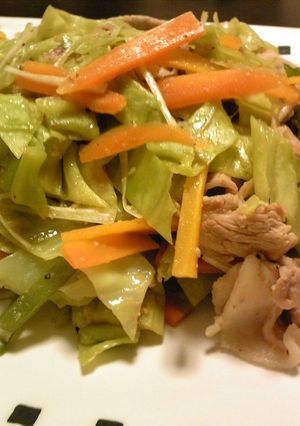 簡単♪ヘルシー♪野菜と豚肉の胡麻和え★-レシピのメイン写真