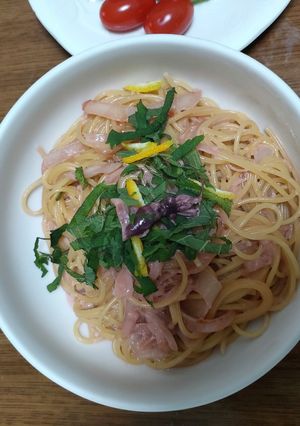 沖漬けのクリームパスタ-レシピのメイン写真