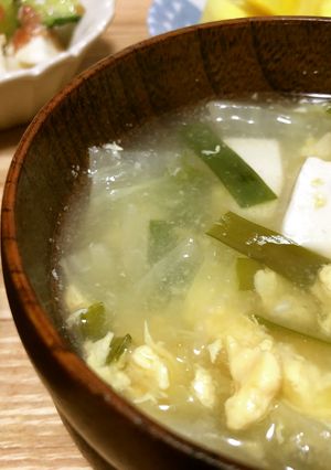 栄養士のぽかぽかニラ玉スープ-レシピのメイン写真