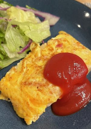 我が家のチーズオムレツ-レシピのメイン写真