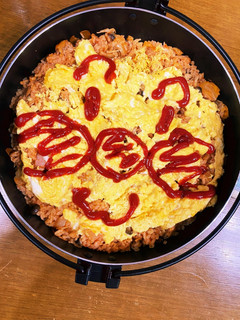 トマト鍋のシメでアンパンマンオムライス-レシピのメイン写真