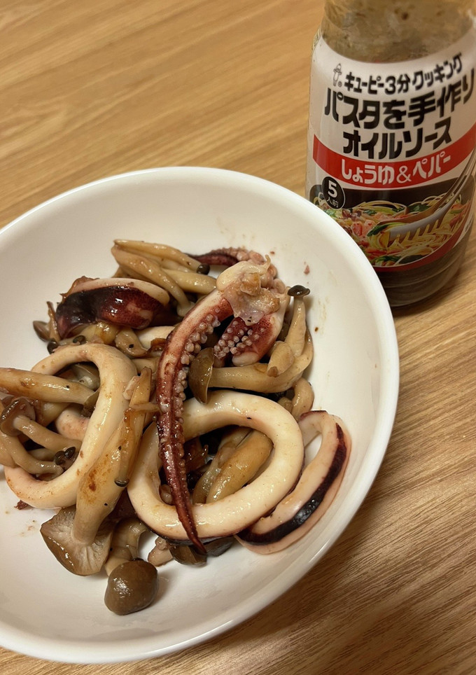 イカとぶなしめじ炒め-レシピのメイン写真