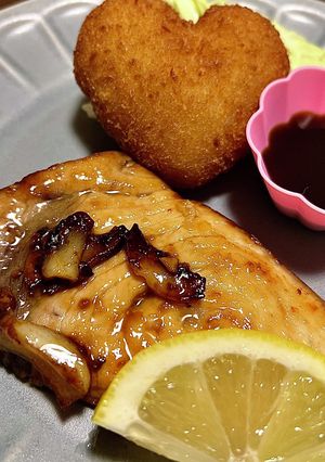 メカジキマグロのガーリックバター醤油焼き-レシピのメイン写真