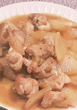 大根と鶏もも肉の中華風炒め-レシピのメイン写真