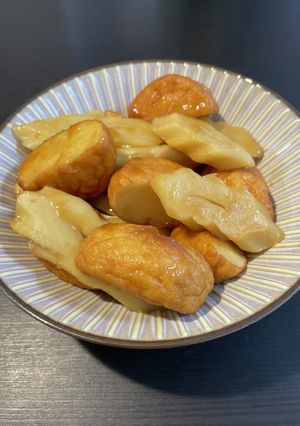 ちくわぶと魚河岸揚げの甘辛煮-レシピのメイン写真