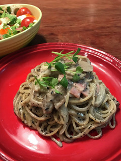 トングを使って♪パスタ盛り付け方-レシピのメイン写真