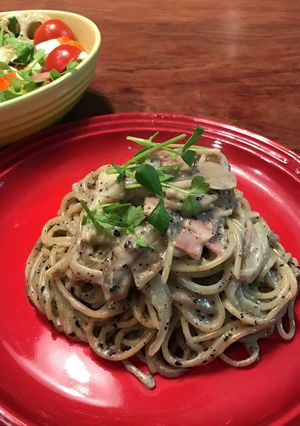 トングを使って♪パスタ盛り付け方-レシピのメイン写真