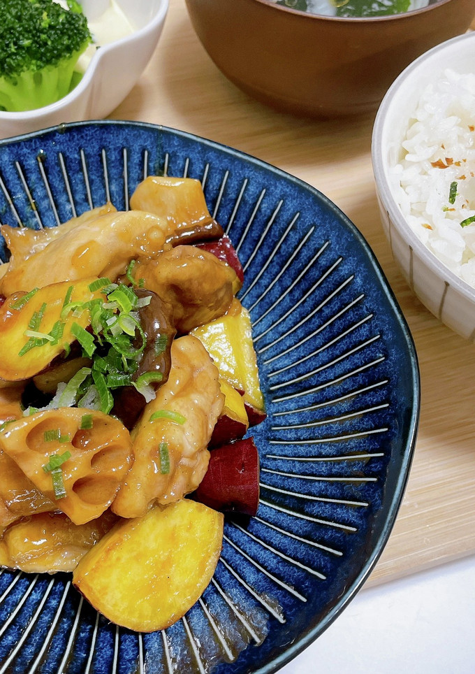 鶏ももとさつまいもの甘酢炒め-レシピのメイン写真