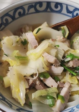 白菜と塩豚の煮物-レシピのメイン写真