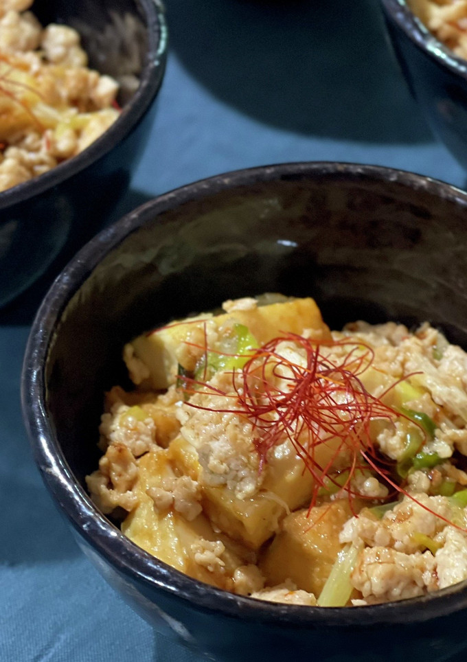 超簡単♡鶏そぼろと厚揚げのあんかけ-レシピのメイン写真